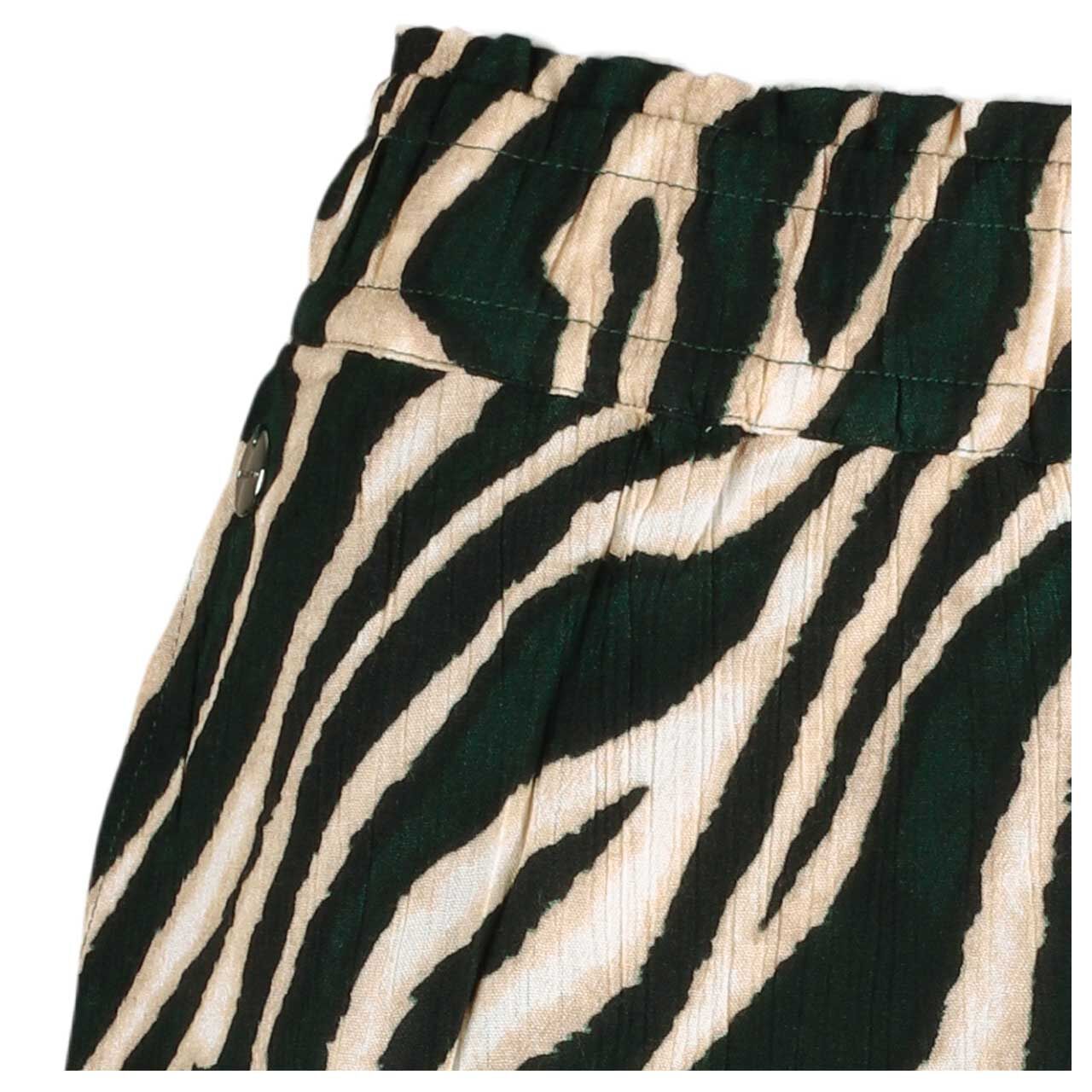 Damen Volant Skort von Street One in Dunkelgrün mit Print, Detailansicht vorne