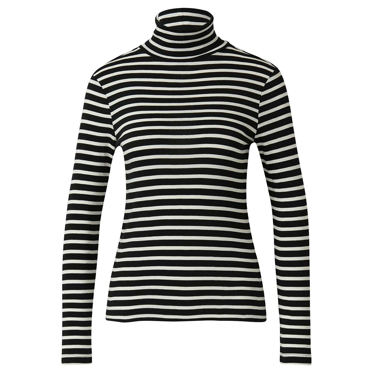 s.Oliver Damen Rollkragen Langarm Shirt black stripes s.Oliver Damen Rollkragen Langarm Shirt black stripes