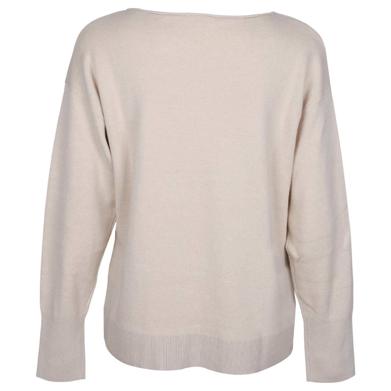 s.Oliver Damen Pullover in Beige, Rückansicht