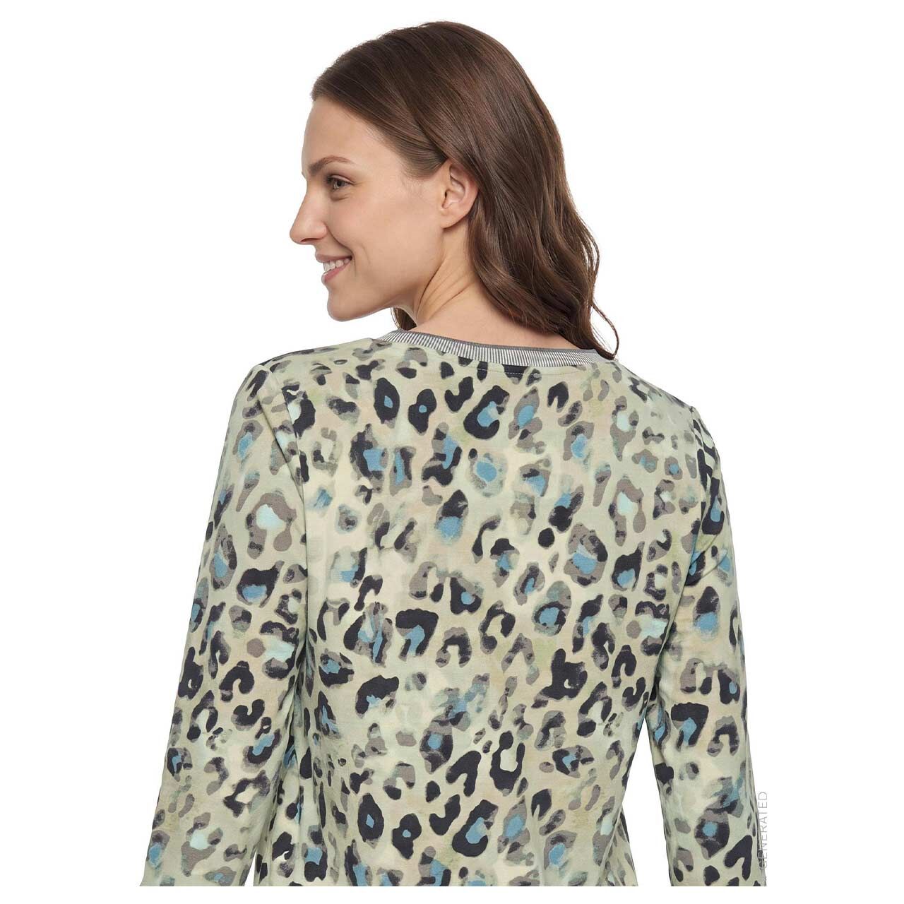 Betty Barclay 3/4 Arm Shirt beige petrol print