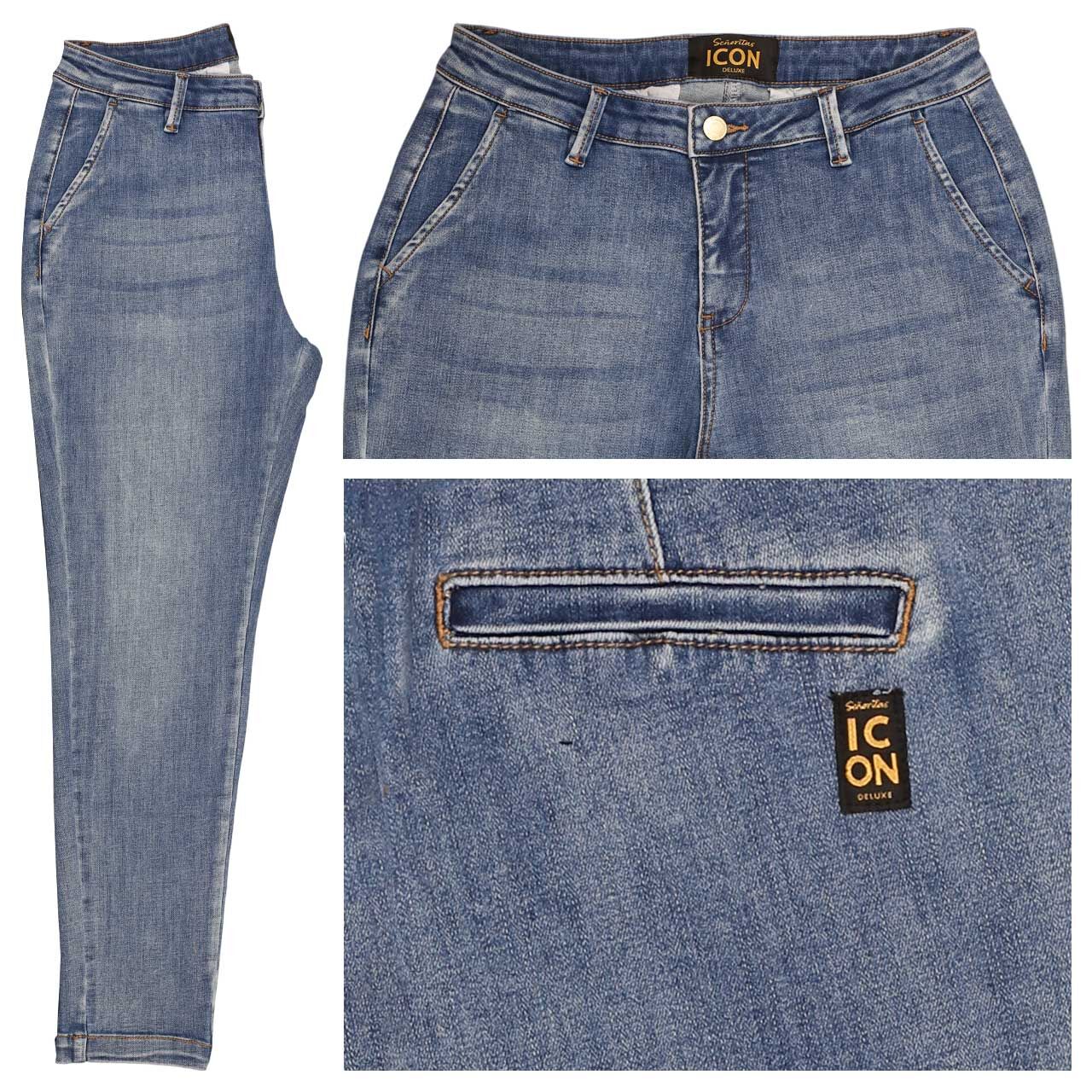 Senoritas ICON Rising Sun Cropped Jeans mid stone