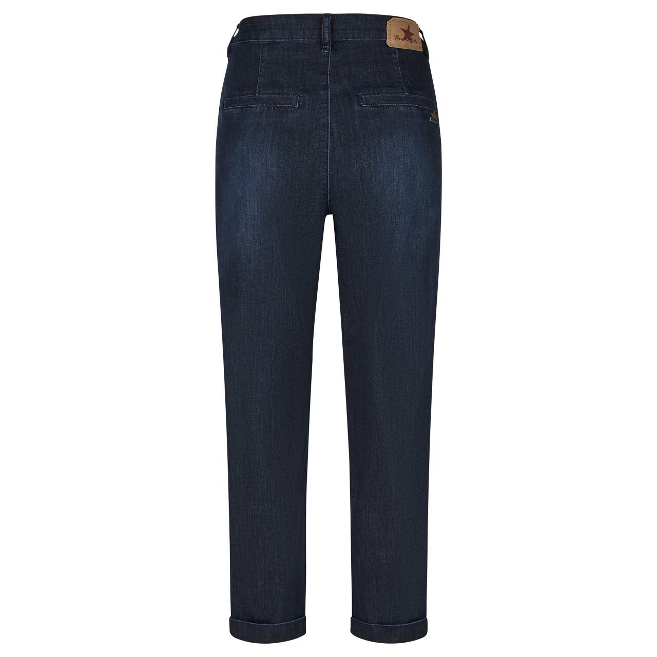 Damen 7/8 Jeans Chino von Buena Vista in Dunkelblau angewaschen, Rückansicht