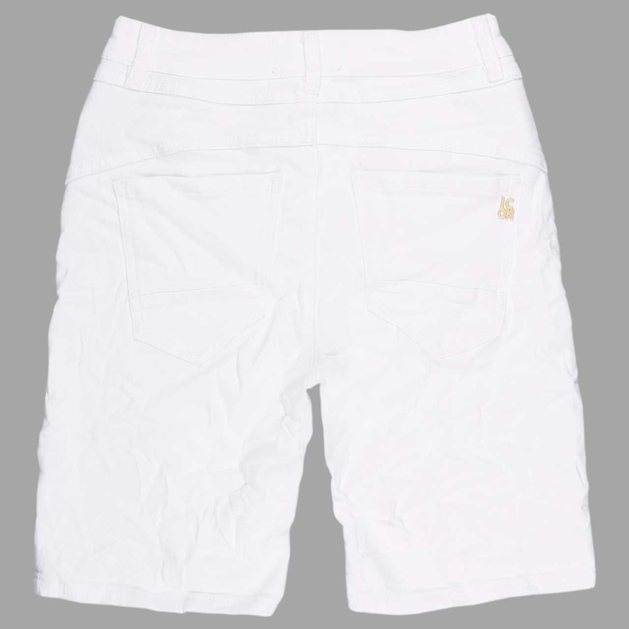 Rückansicht der Damen Jeans Shorts California Sunrise von Senoritas Icon in Weiß