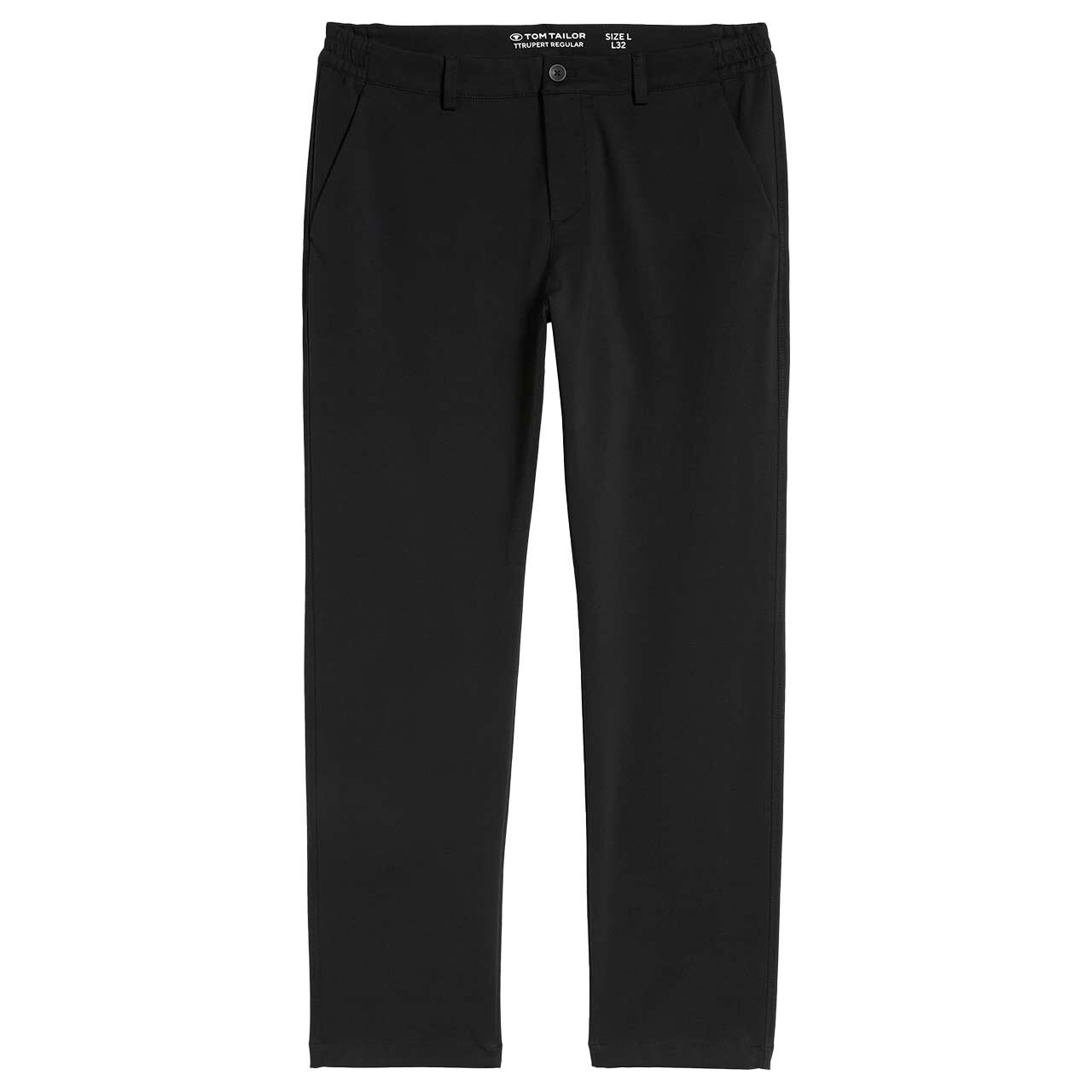 Herren Chinohose Rupert von Tom Tailor in Schwarz, Vorderansicht