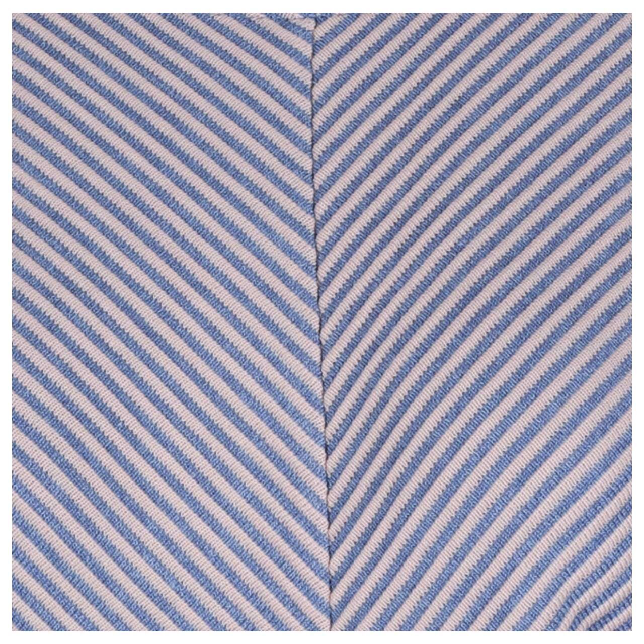 Damen 3/4 Arm Shirt Two Color Structure von Street One in Hellblau gestreift, Detailansicht Muster