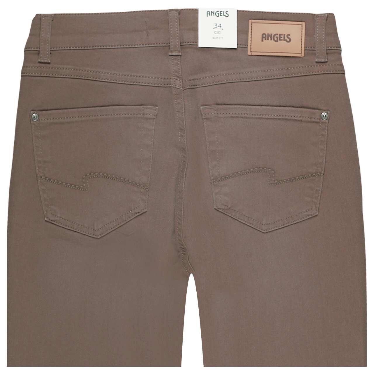 Damen Jeans Cici von Angels in Hellbraun, detaillierte Rückansicht