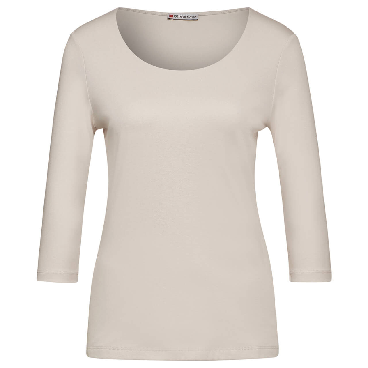 Street One Damen 3/4 Arm Shirt Pania smooth sand beige