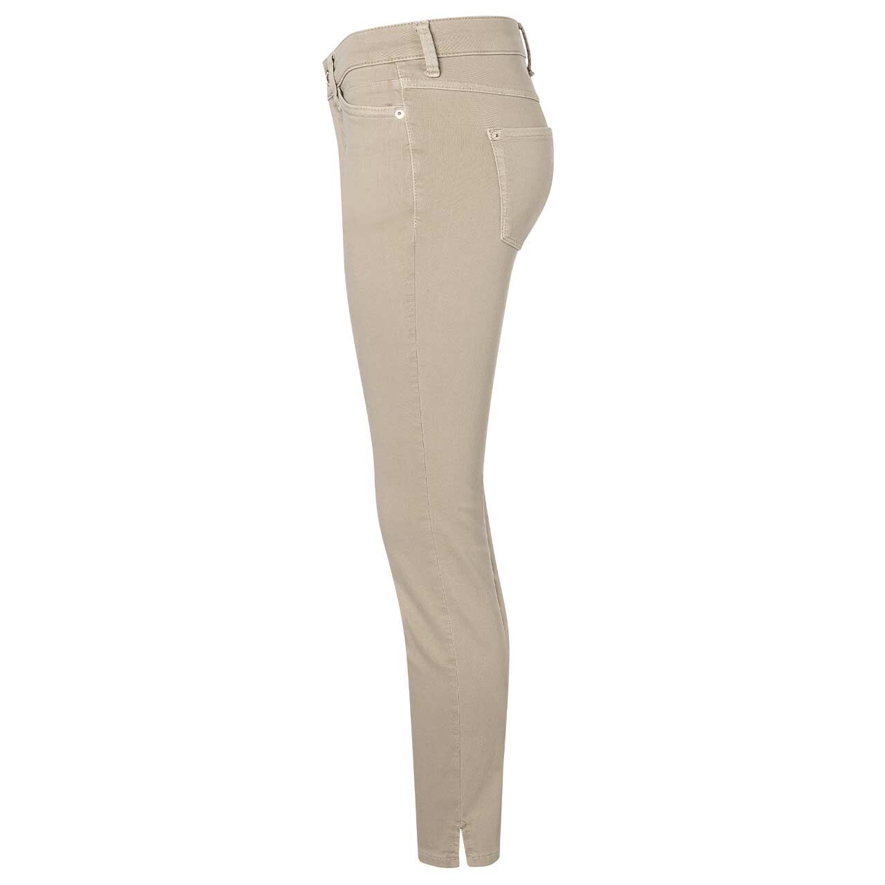 Damen 7/8 Baumwollhose Dream Summer von MAC in Hellbeige, Seitenansicht