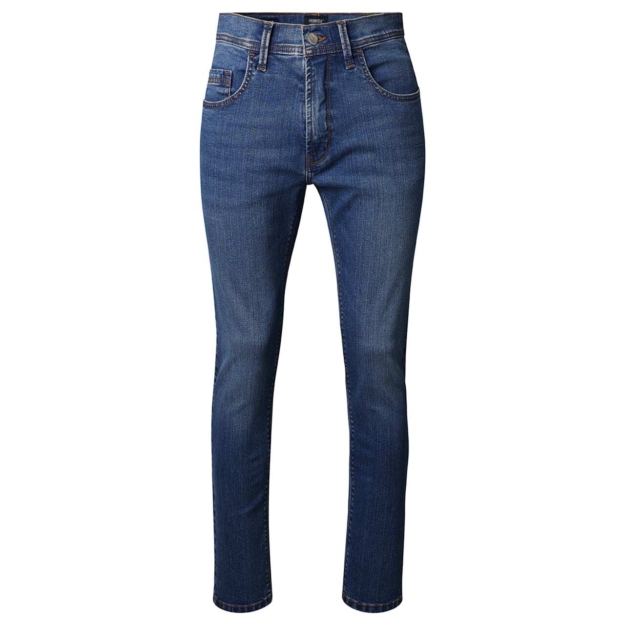 Stretch Herrenjeans Rando in Blau verwaschen von Pioneer, Vorderansicht