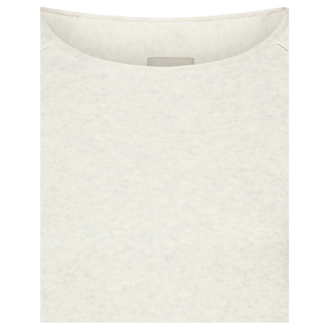 Damen Pullover von Camel active in Cremeweiß meliert, detaillierte Vorderansicht