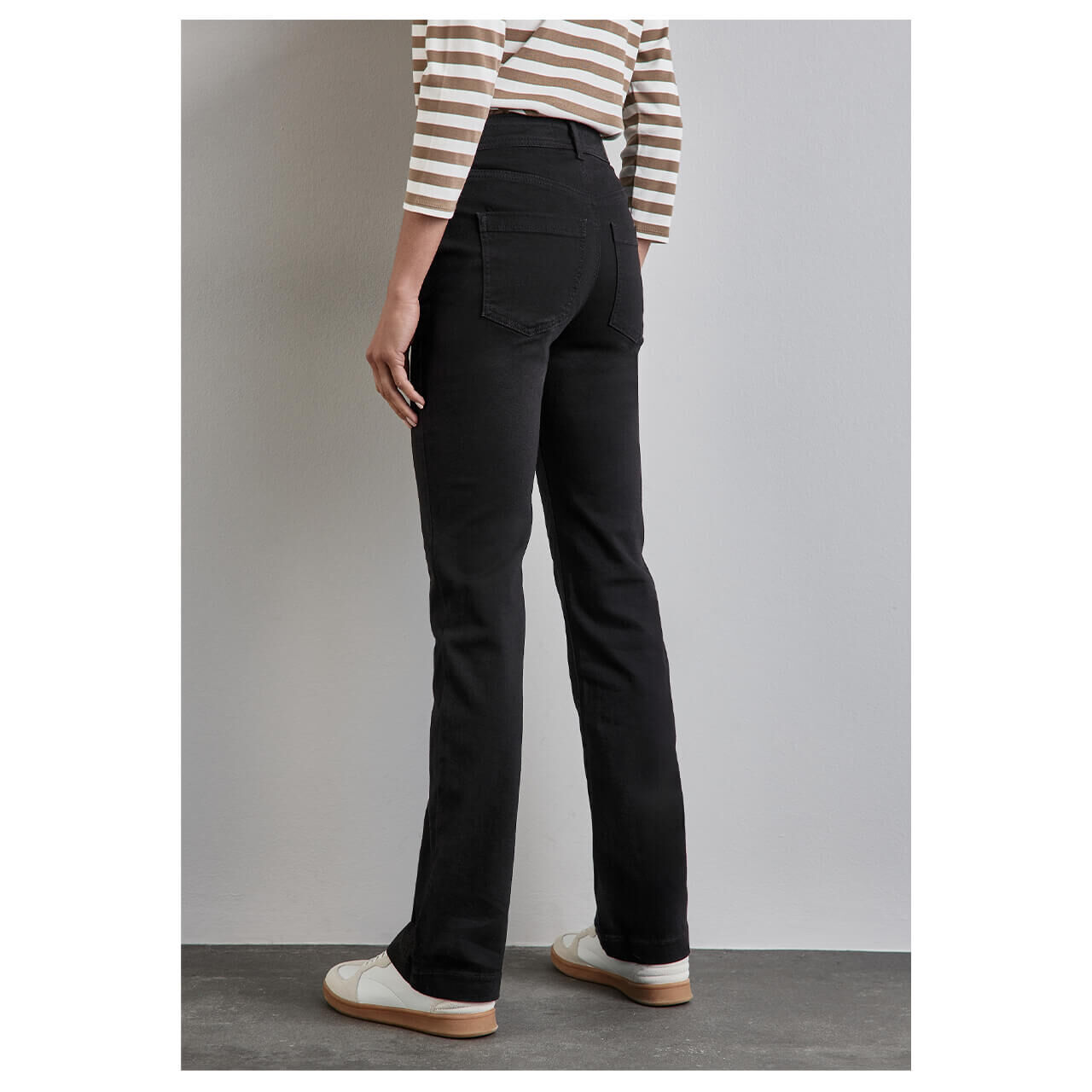 Street One Bootcut Jeans black washed