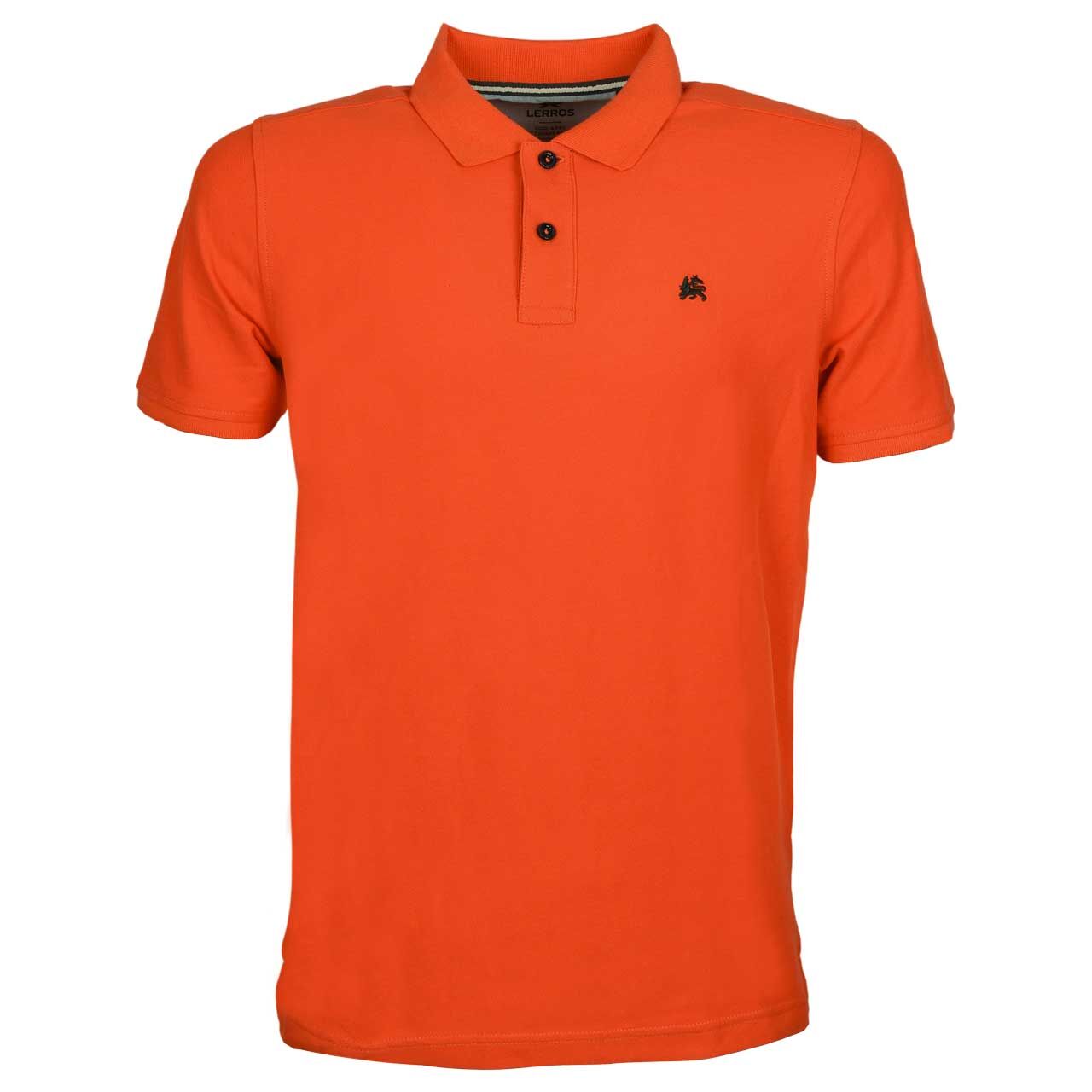Lerros Herren Piqué Poloshirt burnt orange