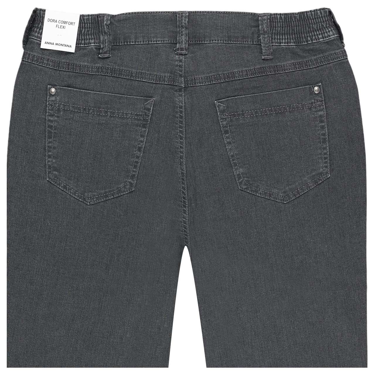 Damenjeans Dora von Anna Montana in Grau, detaillierte Rückansicht