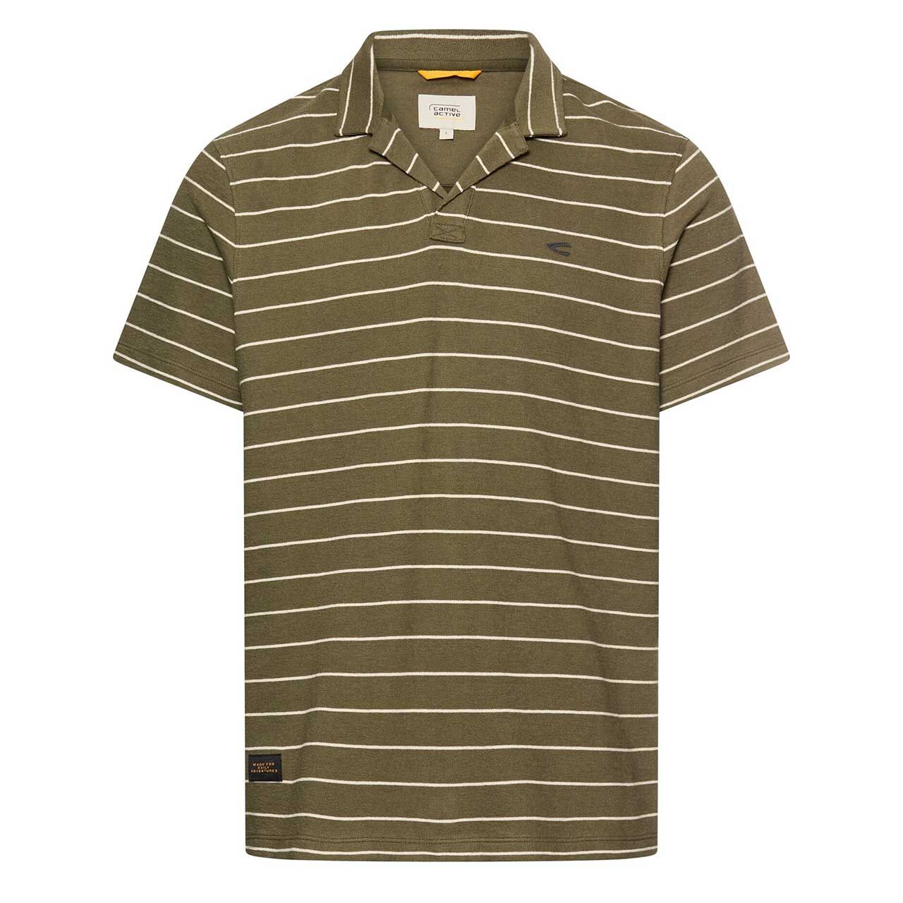 Camel active Herren Piqué Poloshirt deep olive