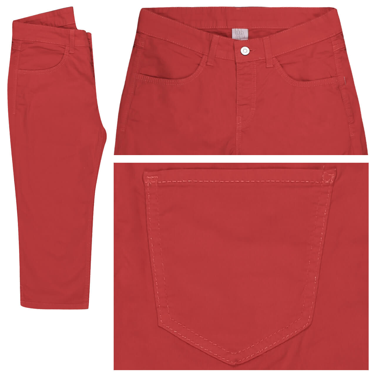 MAC Carpi Baumwollhose für Damen in Rot, FarbNr.: 891R