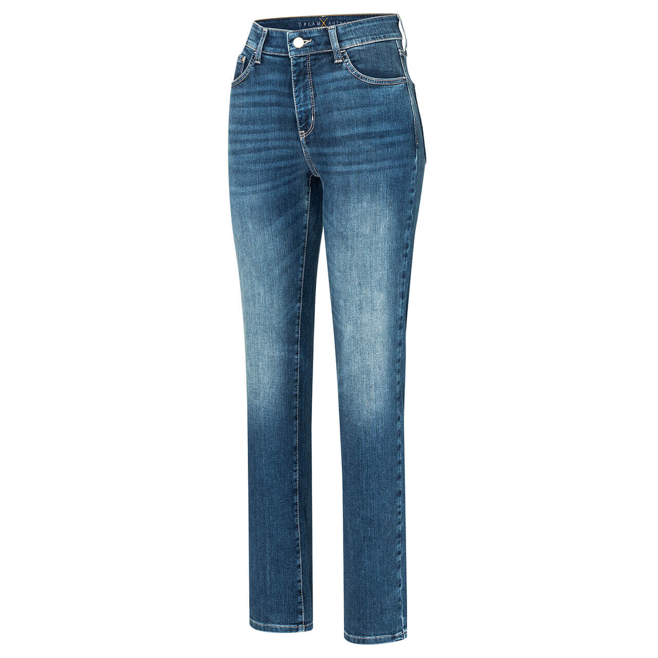 Damenjeans Dream von MAC in Dunkelblau verwaschen, Seitenansicht