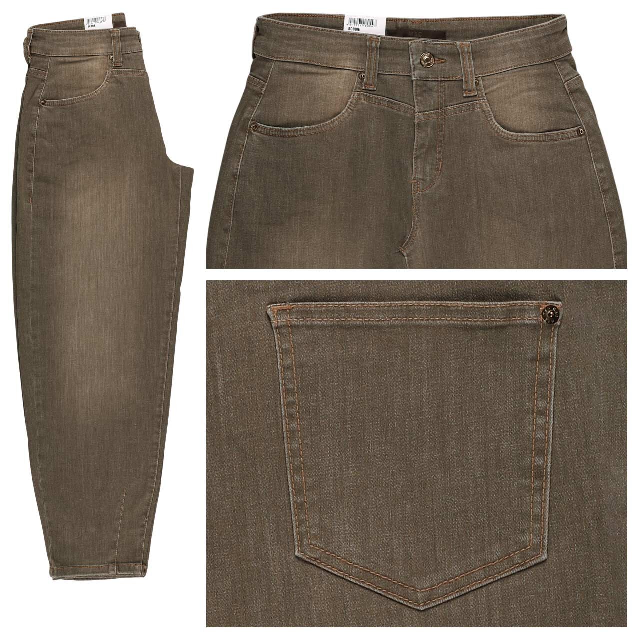 MAC Bobbie 7/8 Jeans khaki stone wash