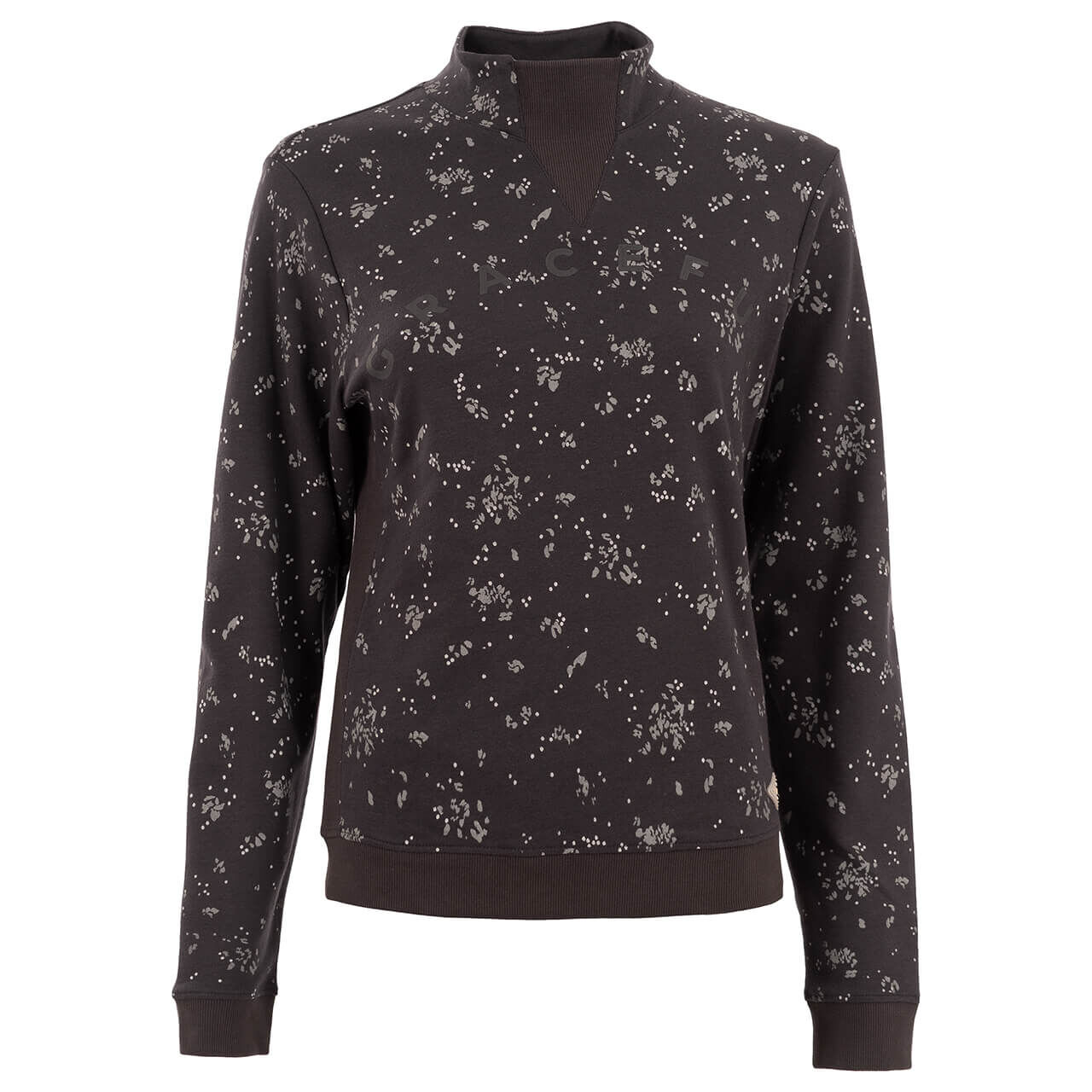 Soquesto Damen Sweatshirt anthracite white dots