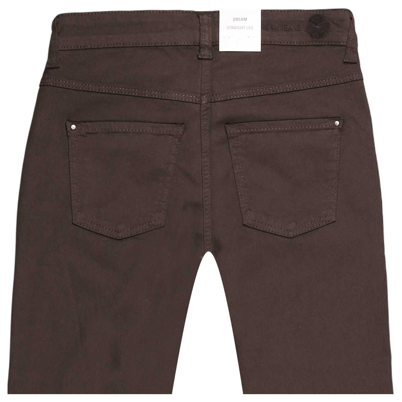 Stretch Damenjeans Dream von MAC in Braun, detaillierte Rückansicht