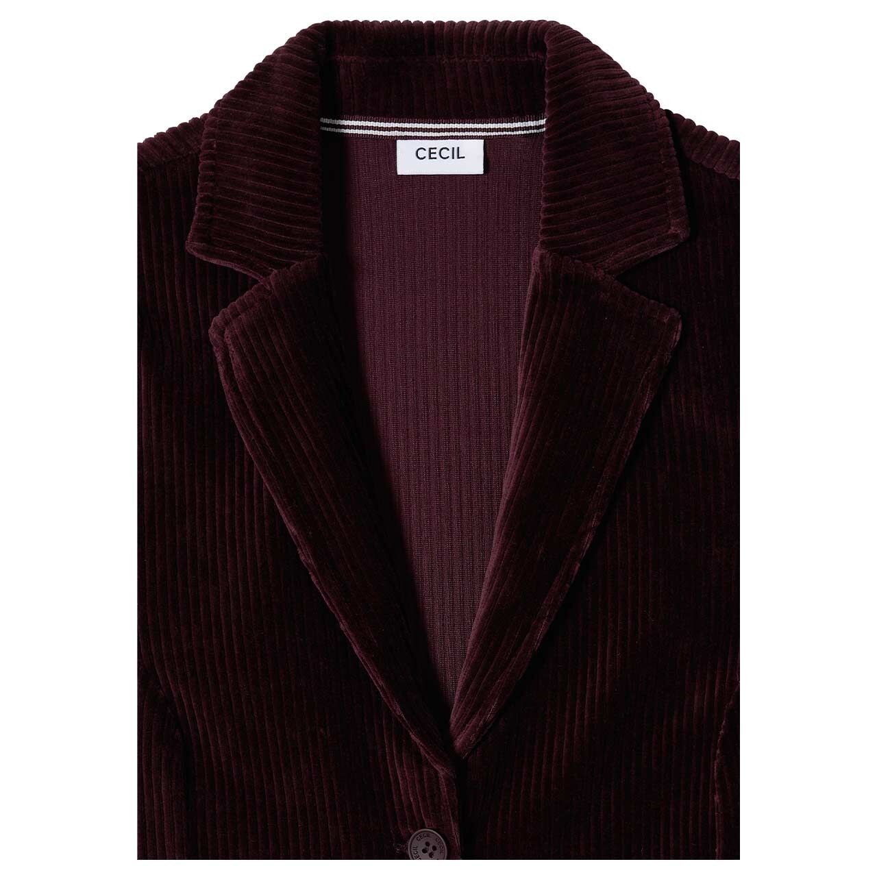Cecil Damen Cord Blazer Jersey berry red