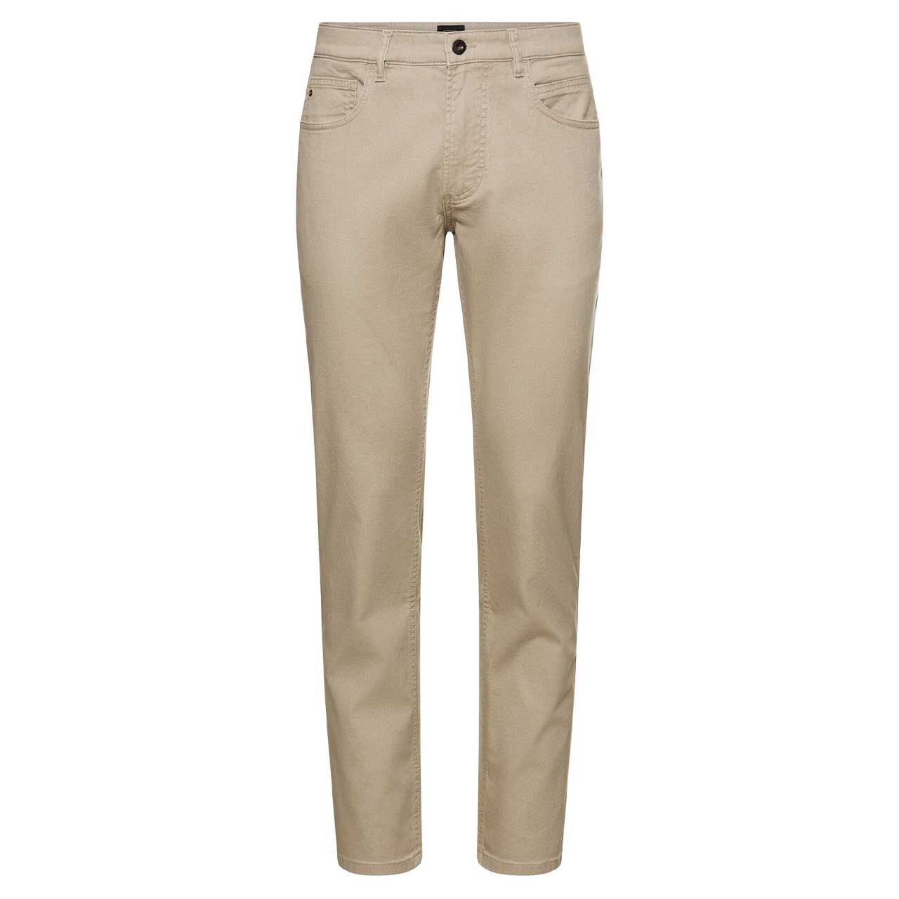 Herren Stretch Baumwollhose Houston von Camel active in Beige, Vorderansicht
