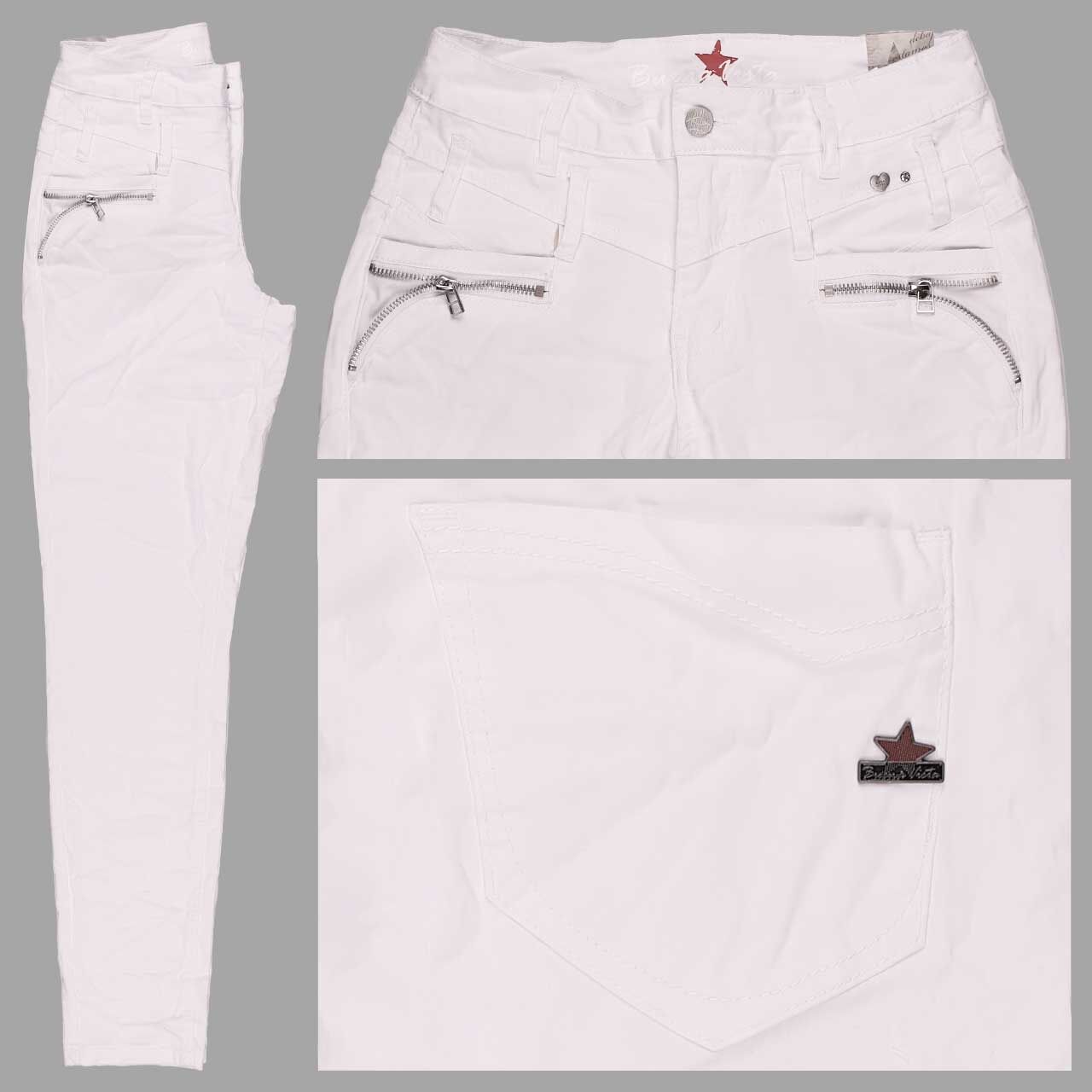 Buena Vista Florida-Z Cropped Stretch Twill Ankle Baumwollhose white