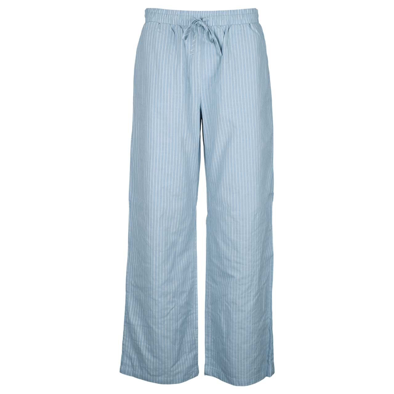 24 Colours Damen Baumwollhose blue stripes