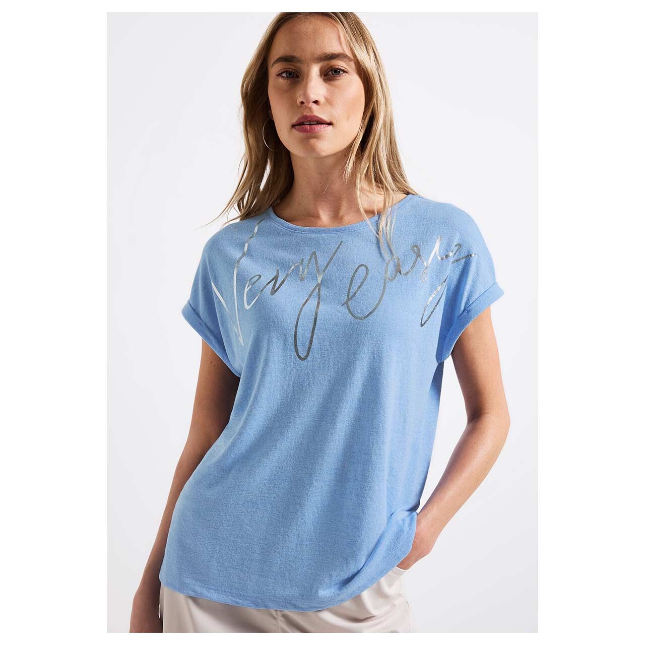 T-shirt met wording voor dames in Wit T-shirt met wording voor dames in Wit