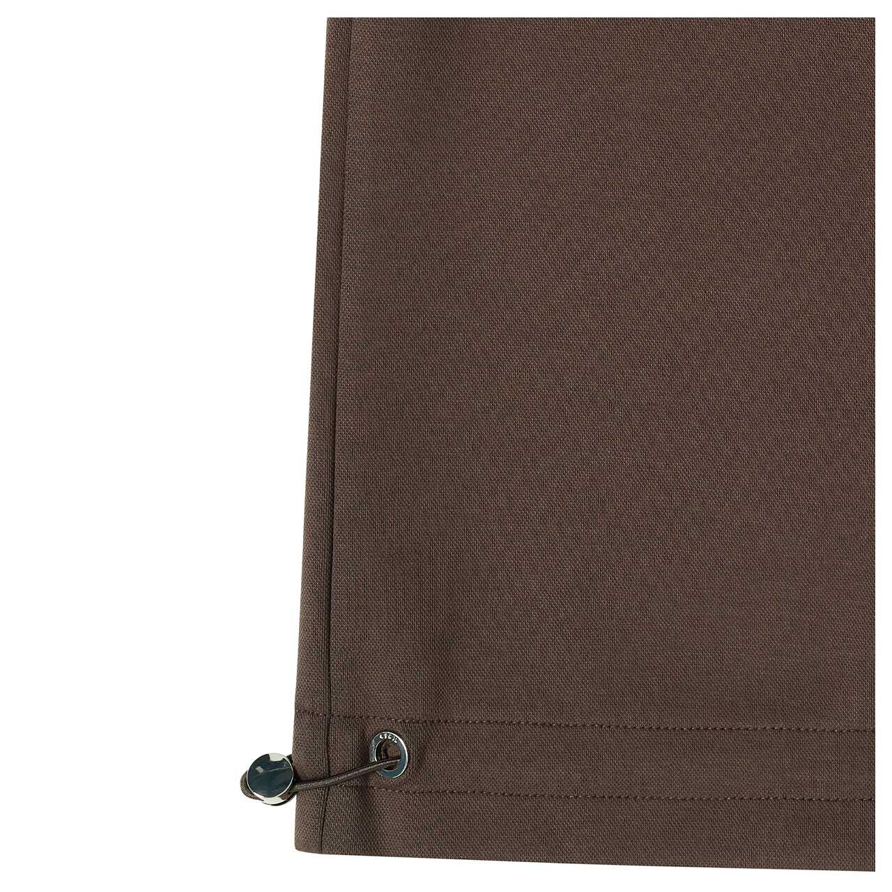 Cecil Damen Kurzarm Hoodie Shirtjacke Solid brown cacao