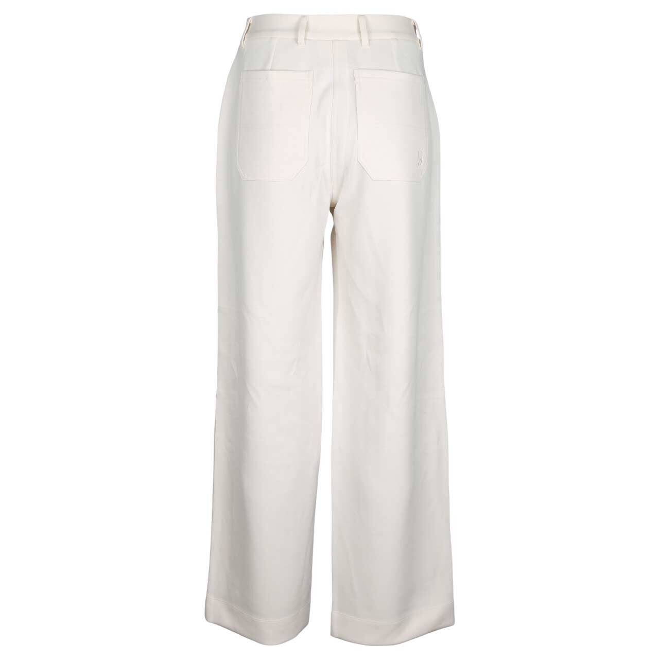 Stretch Damenhose von Comma in Cremeweiß, Rückansicht