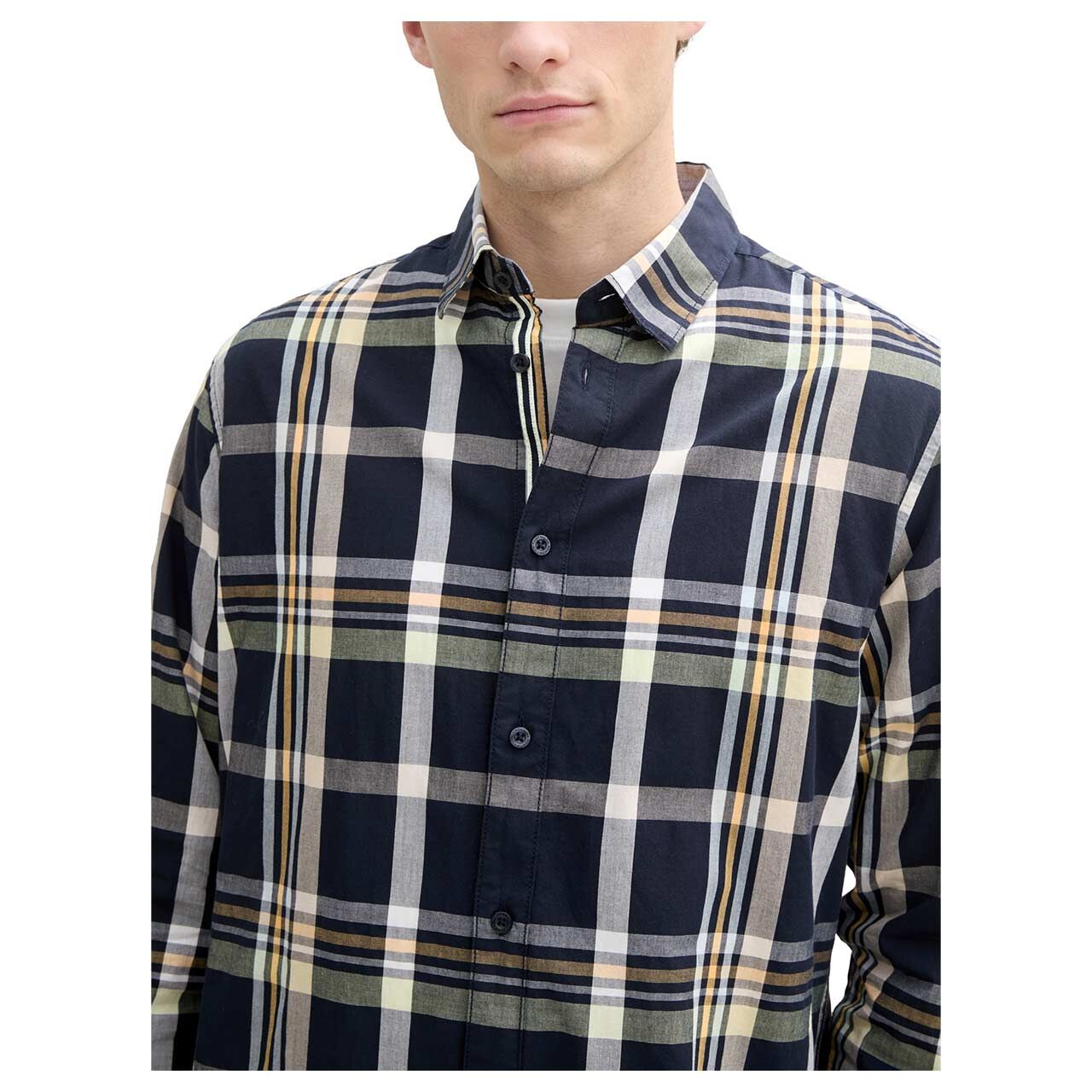 Tom Tailor Herren Hemd navy multicolor check