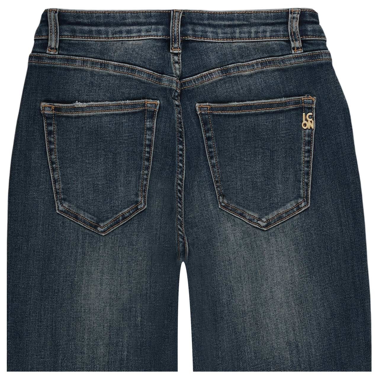 Damenjeans Rainbow von Senoritas ICON in Blau verwaschen, detaillierte Rückansicht