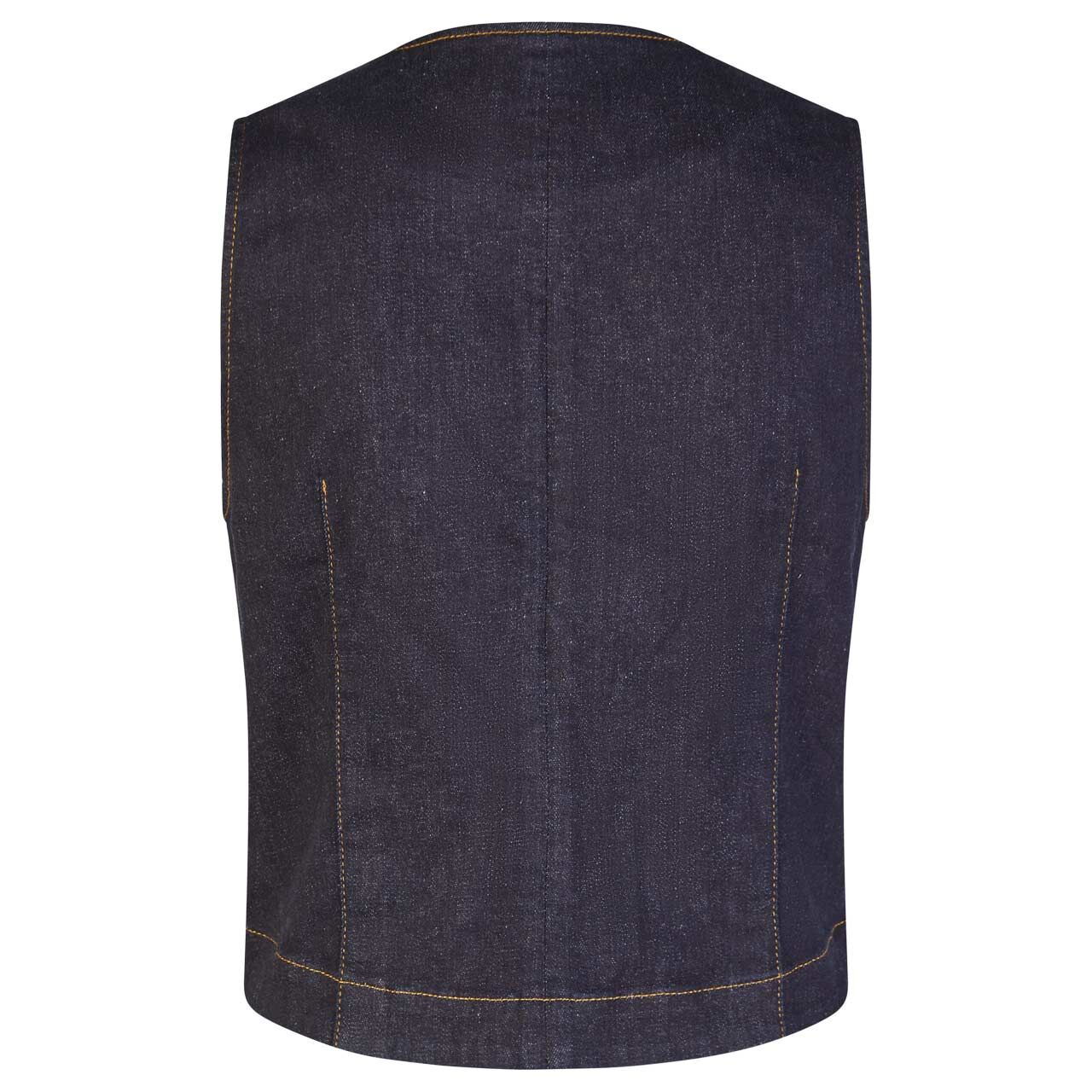 Damen Weste Vest Stretch Denim von Buena Vista in Dunkelblau mit der Farbnummer 9054, Rückansicht