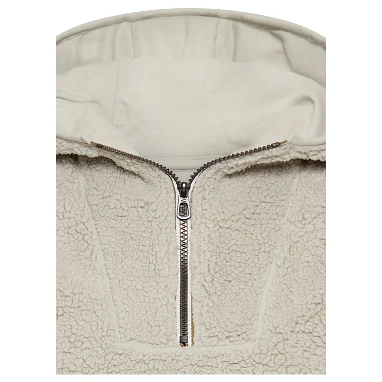 Damen Hoodie Teddy Sweatshirt von Camel active in Salbeigrün, detaillierte Vorderansicht