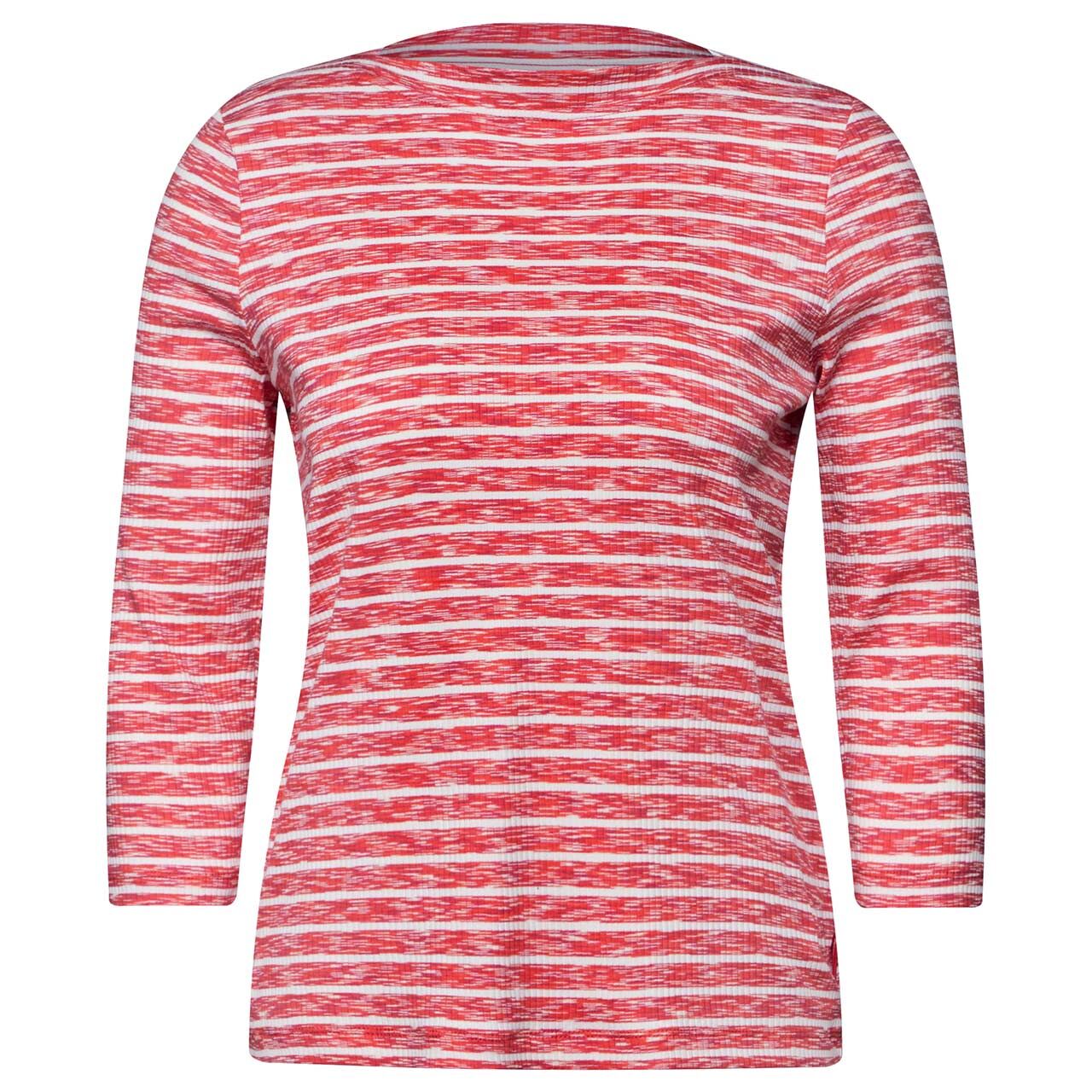 Cecil Damen 3/4 Arm Shirt Striped Melange multicolor red