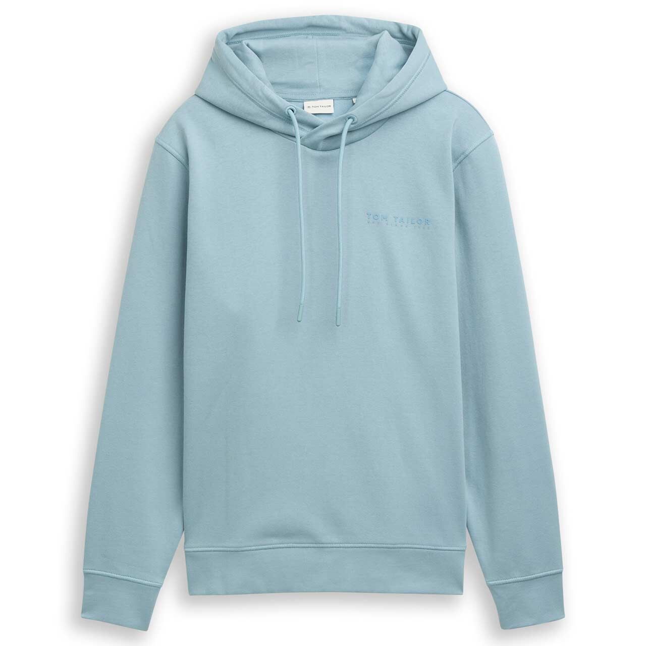 Tom Tailor Herren Hoodie Sweatshirt Basic tourmaline