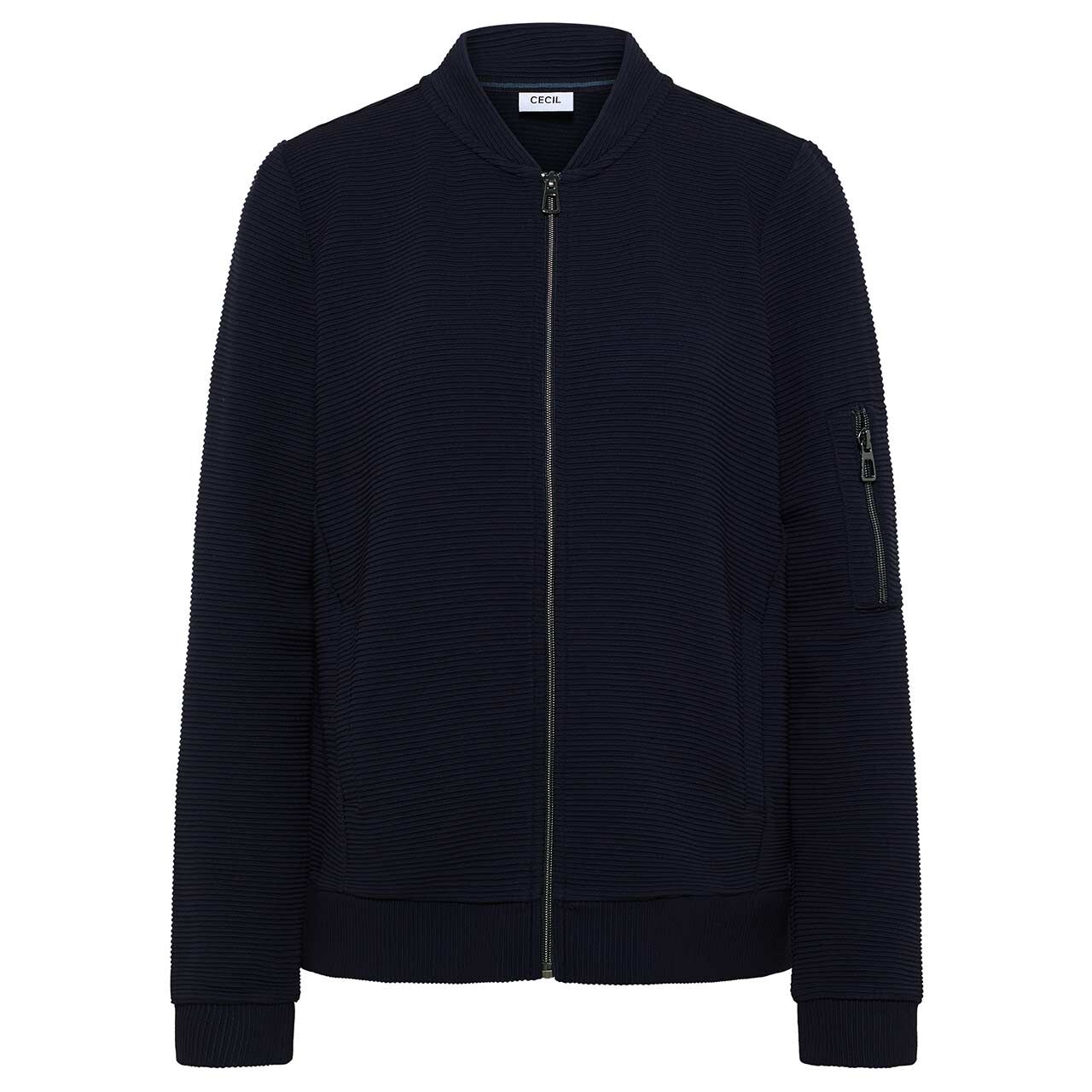 Cecil Damen Sweatjacke Ottoman urban dark blue
