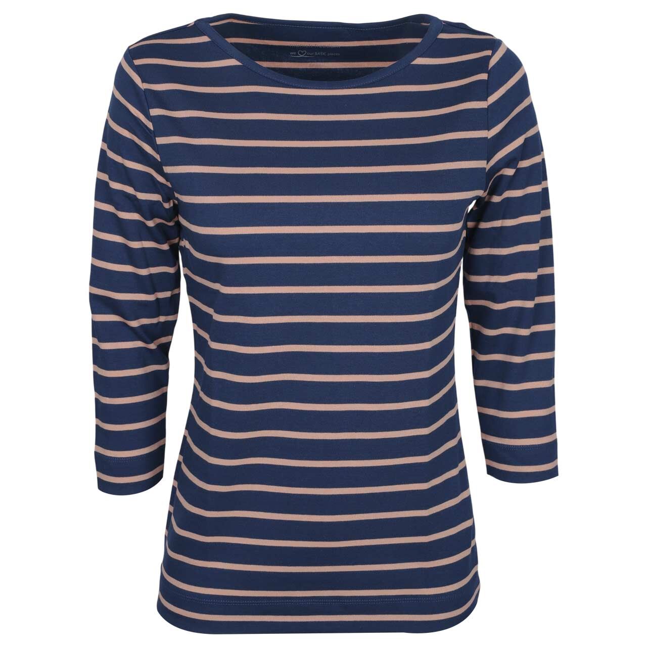 Munich Freedom Damen 3/4 Arm Shirt marine/praline brown