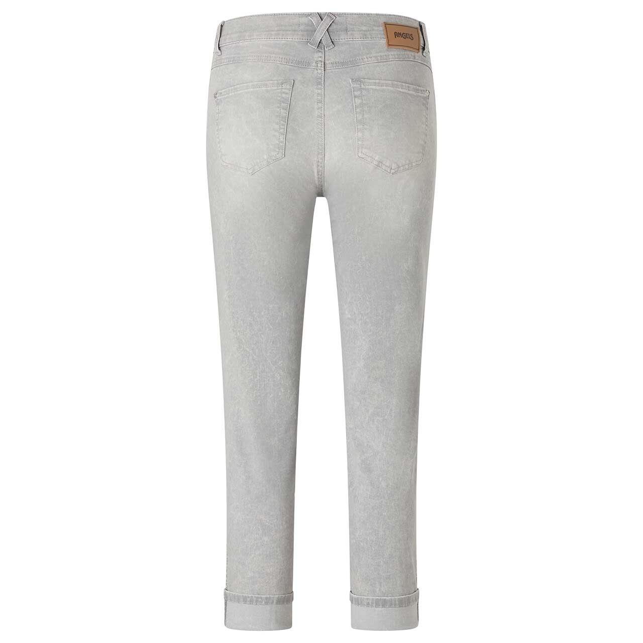 Stretch Damen 7/8 Jeans Darleen von Angels in Hellgrau angewaschen, Rückansicht