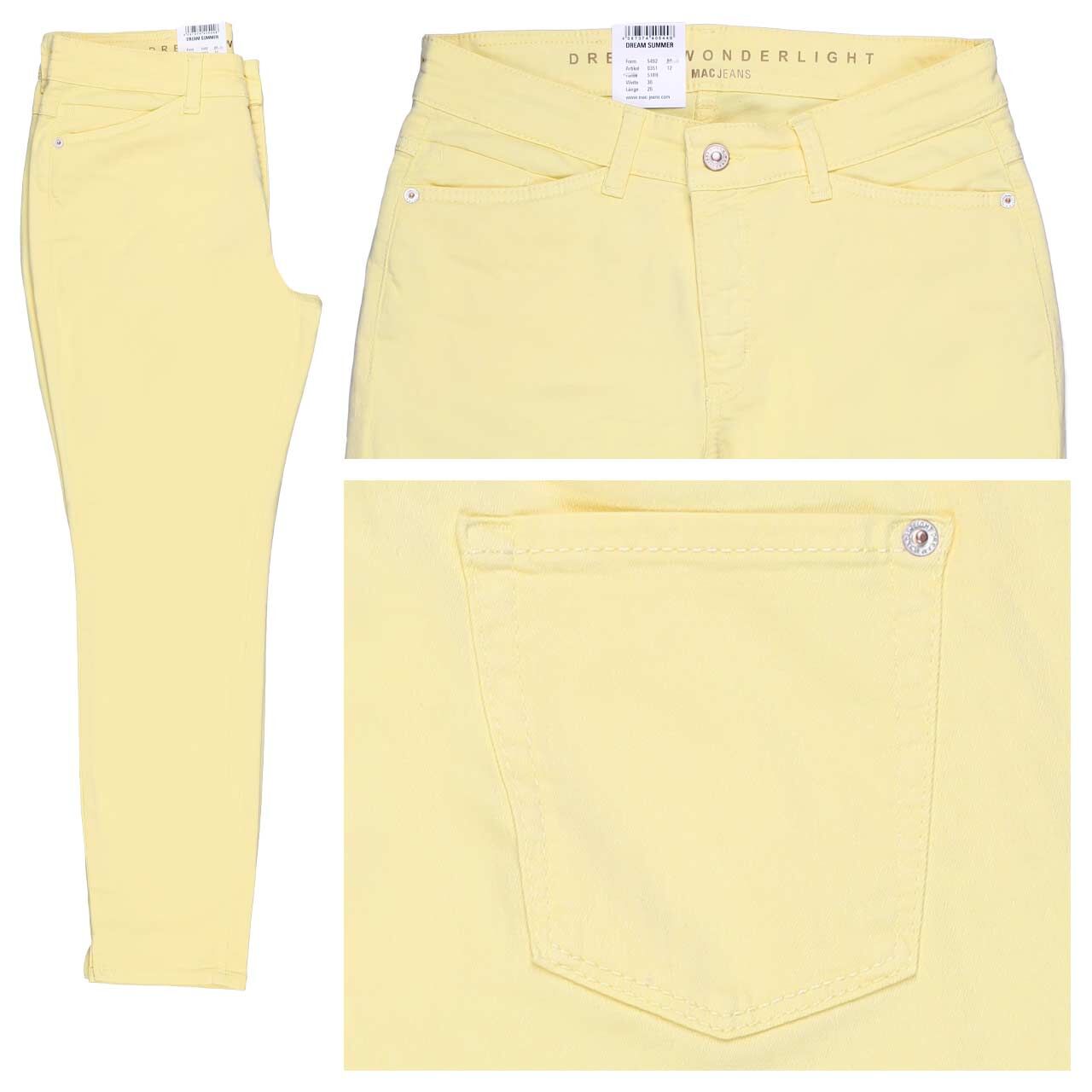 MAC Dream Summer 7/8 Jeans light sunny yellow wonderlight