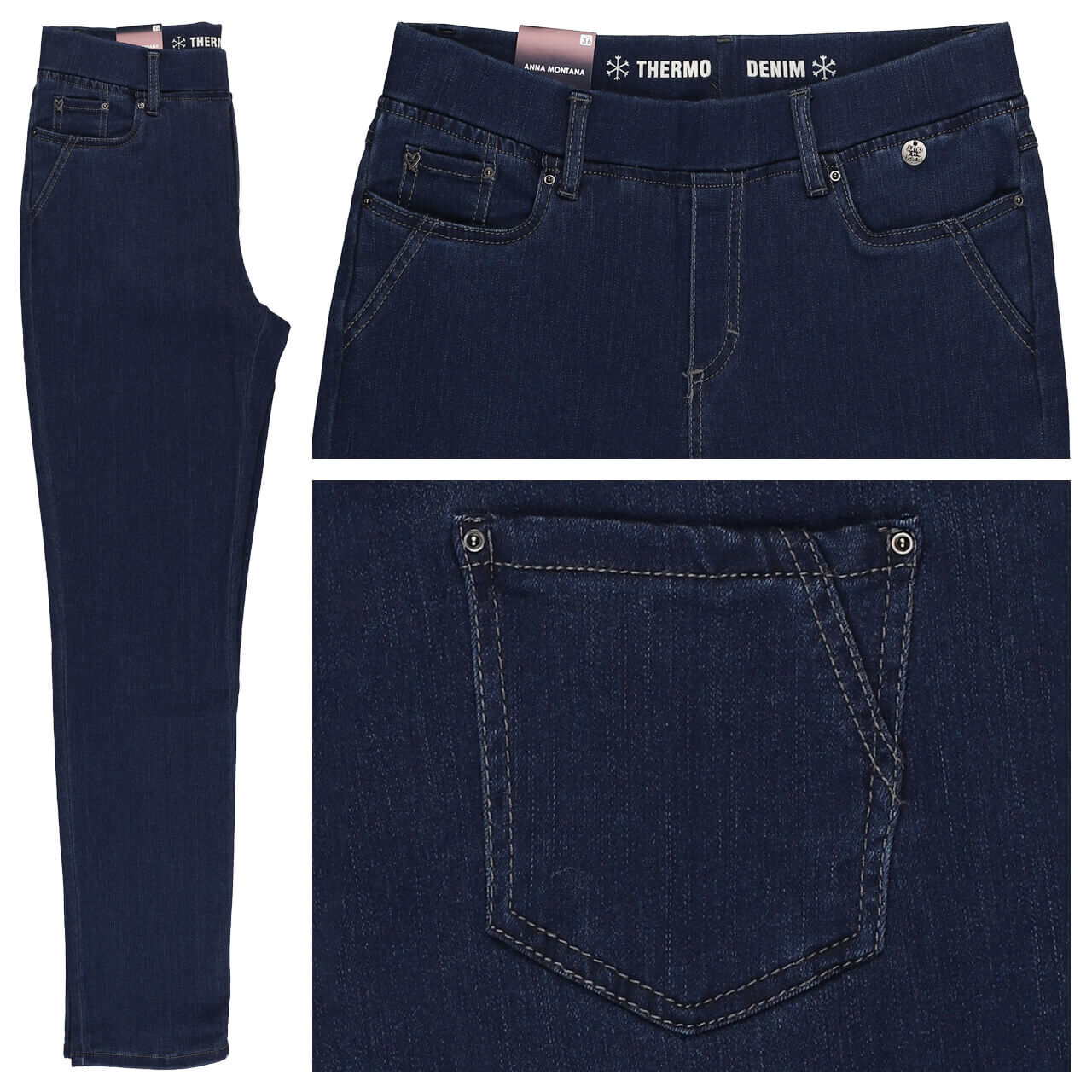 Anna Montana Angelika Jeans stone wash thermo denim