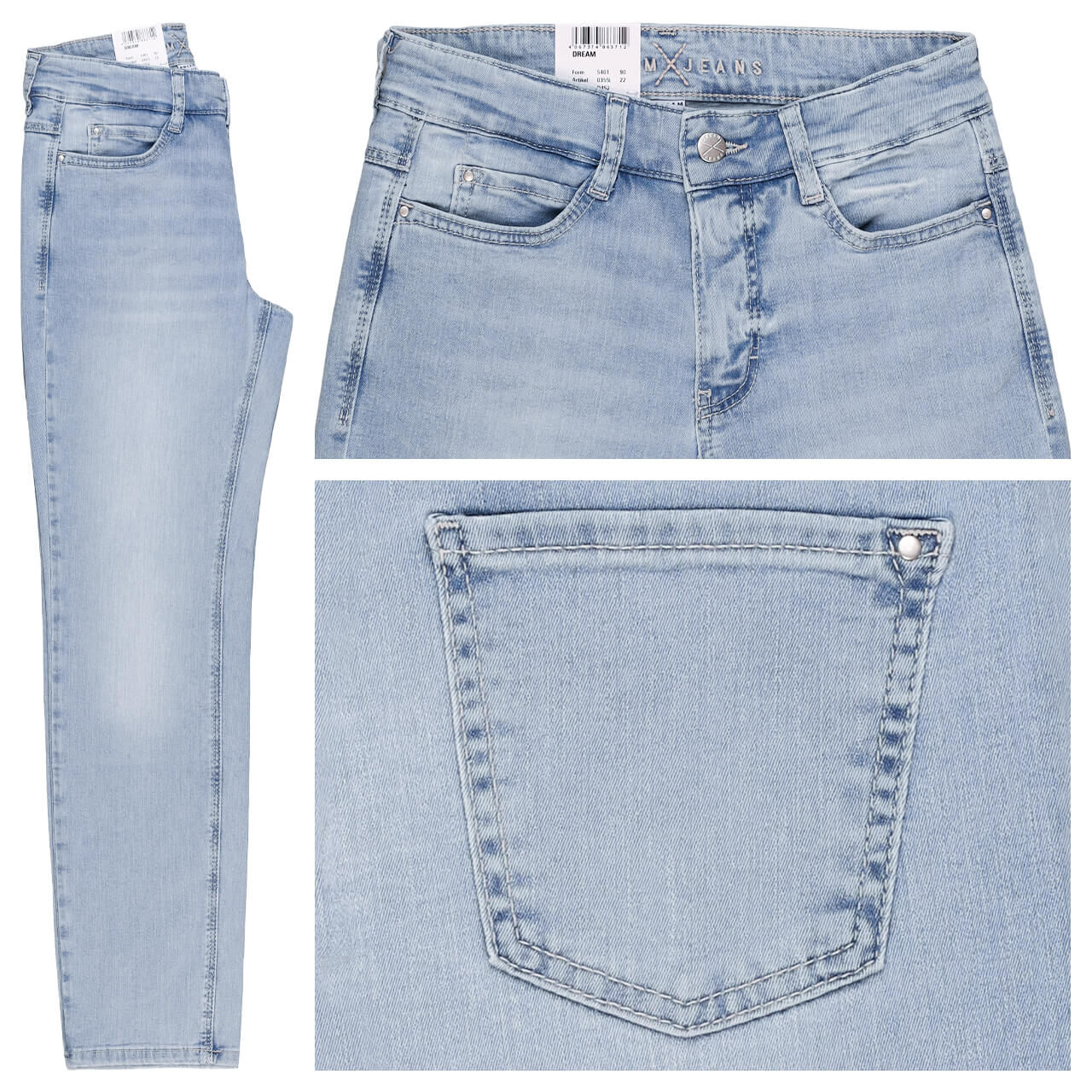 MAC Dream Jeans light blue wash 