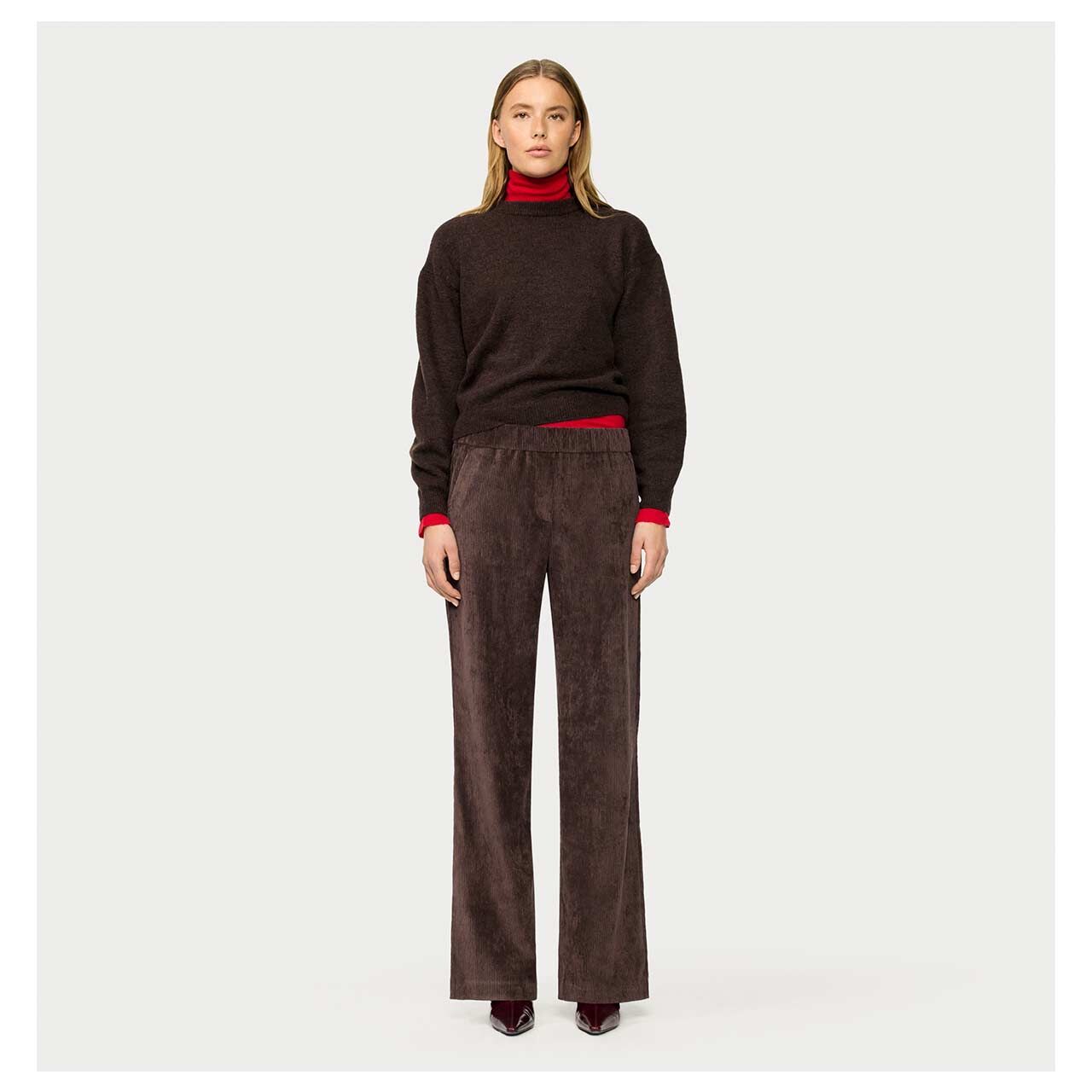 MAC Chiara Cordhose truffle brown