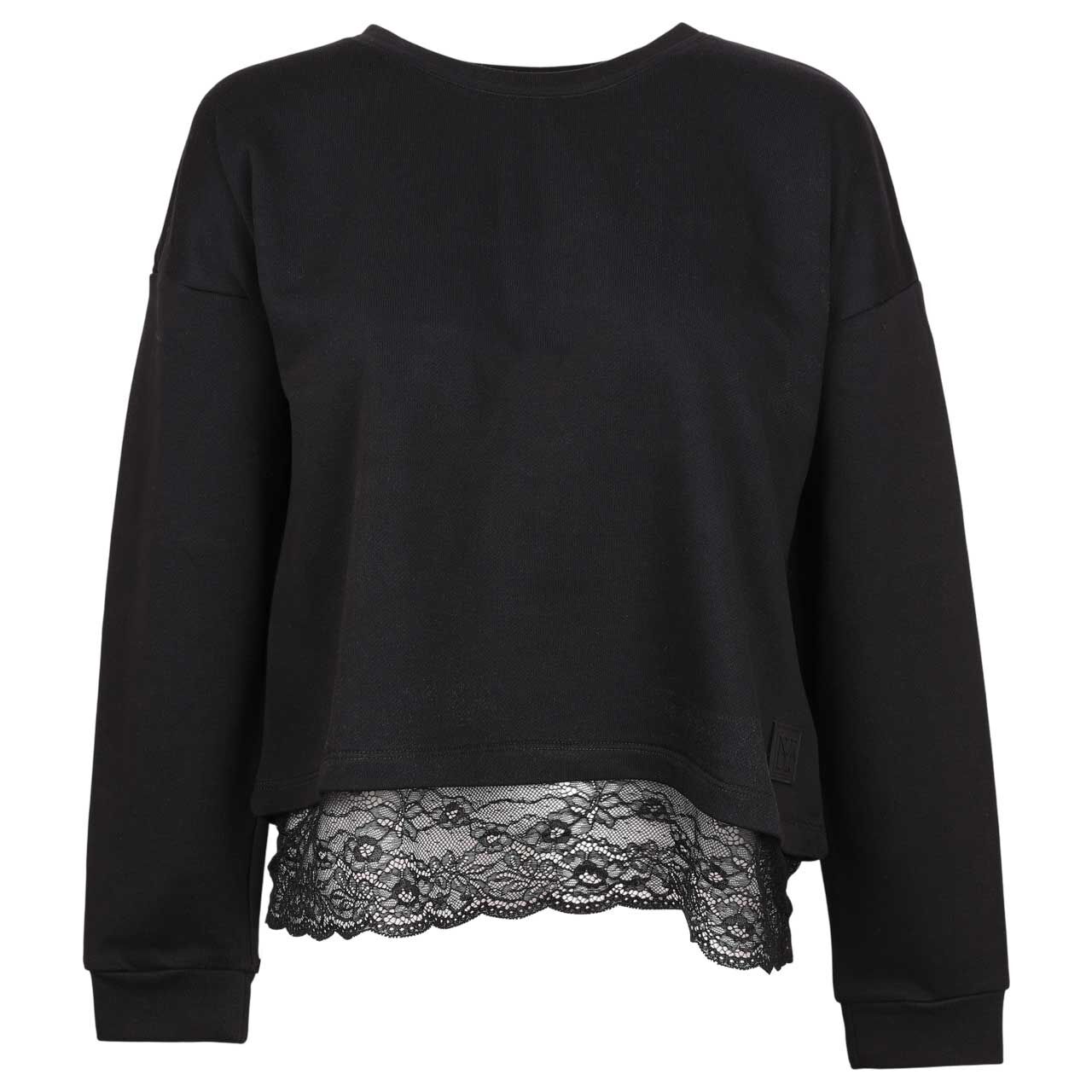 Cecil Damen Langarm Shirt Lace Detail black