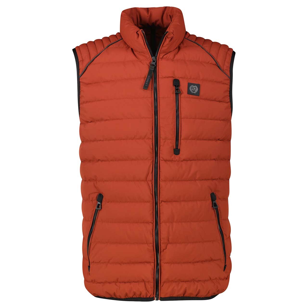 Lerros Herren Weste burnt red