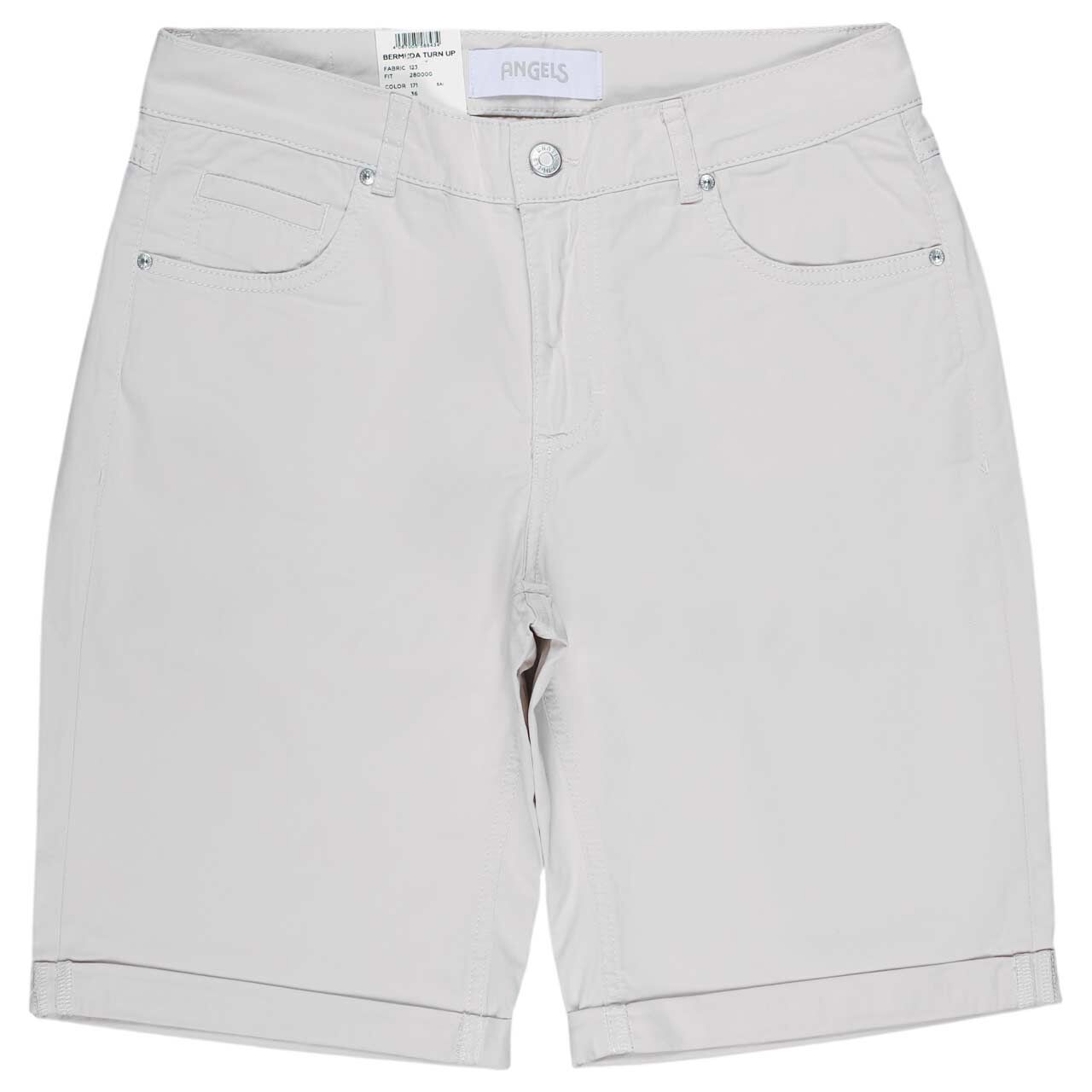 Damen Baumwollhose Bermuda TU von Angels in Hellbeige, Vorderansicht
