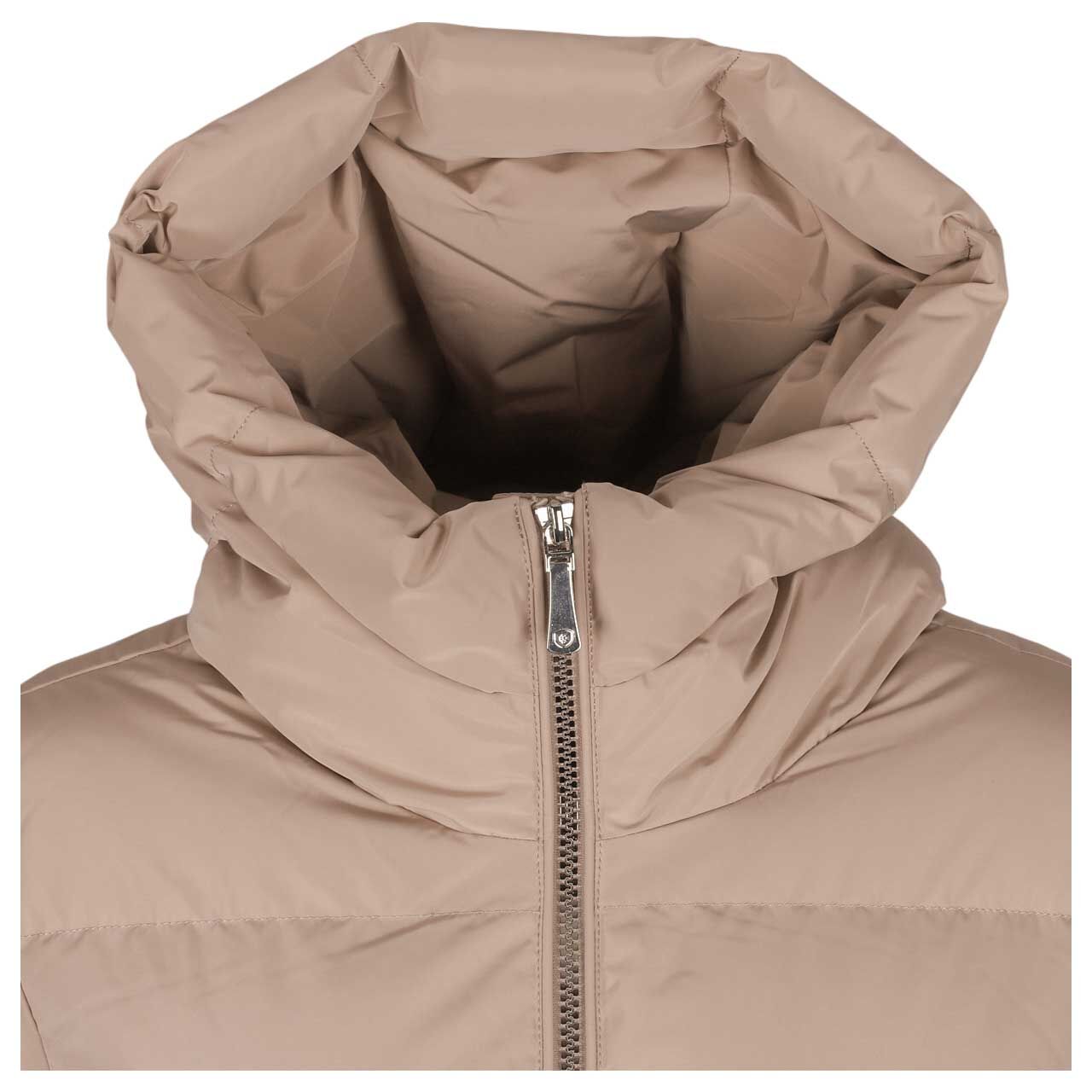 Damen Jacke Boutique Extra Long von Wellensteyn in Hellbeige, detaillierte Vorderansicht