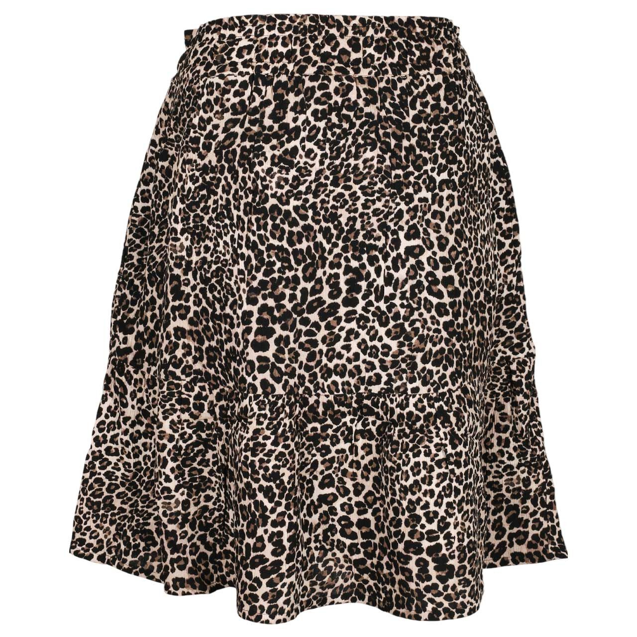 Rückansicht des Damen Rocks von Street One in Schwarz mit Leo-Print
