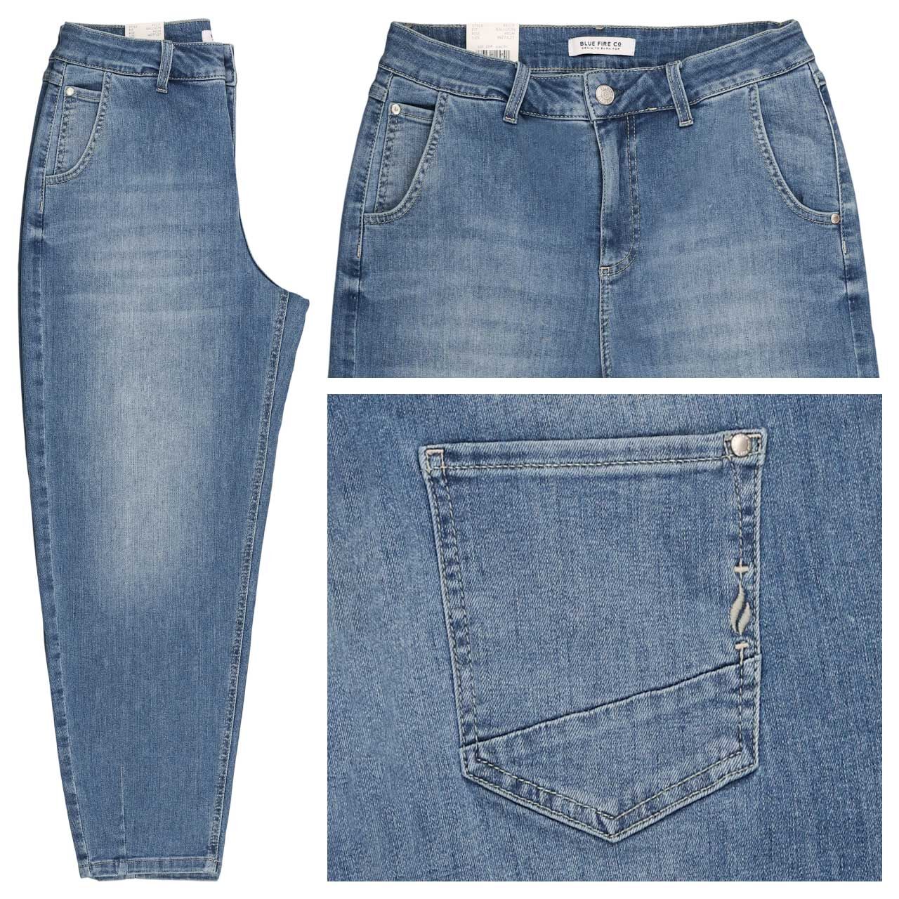 Blue Fire Kelly Balloon Jeans pacific