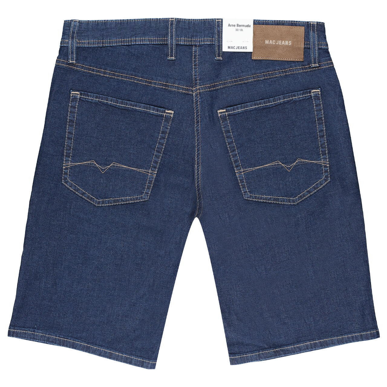 MAC Arne Bermuda Jeans deep blue stonewash summer
